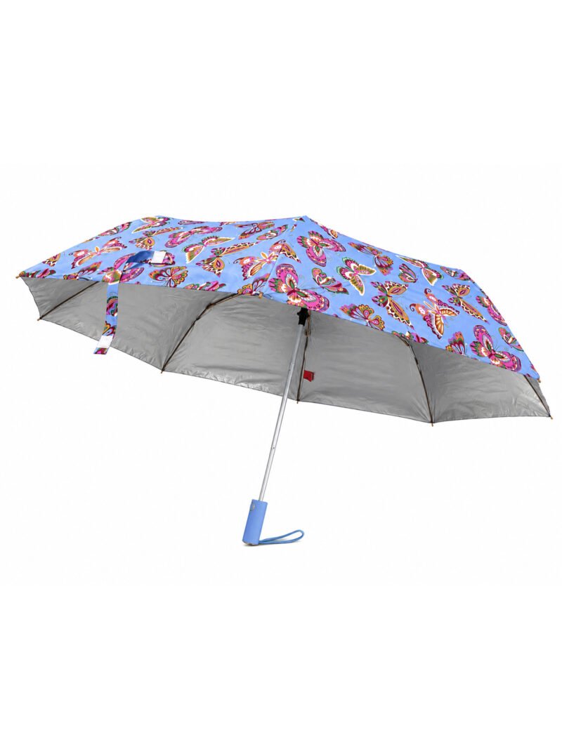 Jainsons Bloom X4 Umbrella | 2 Fold Umbrella | Silver Print | Flora 2
