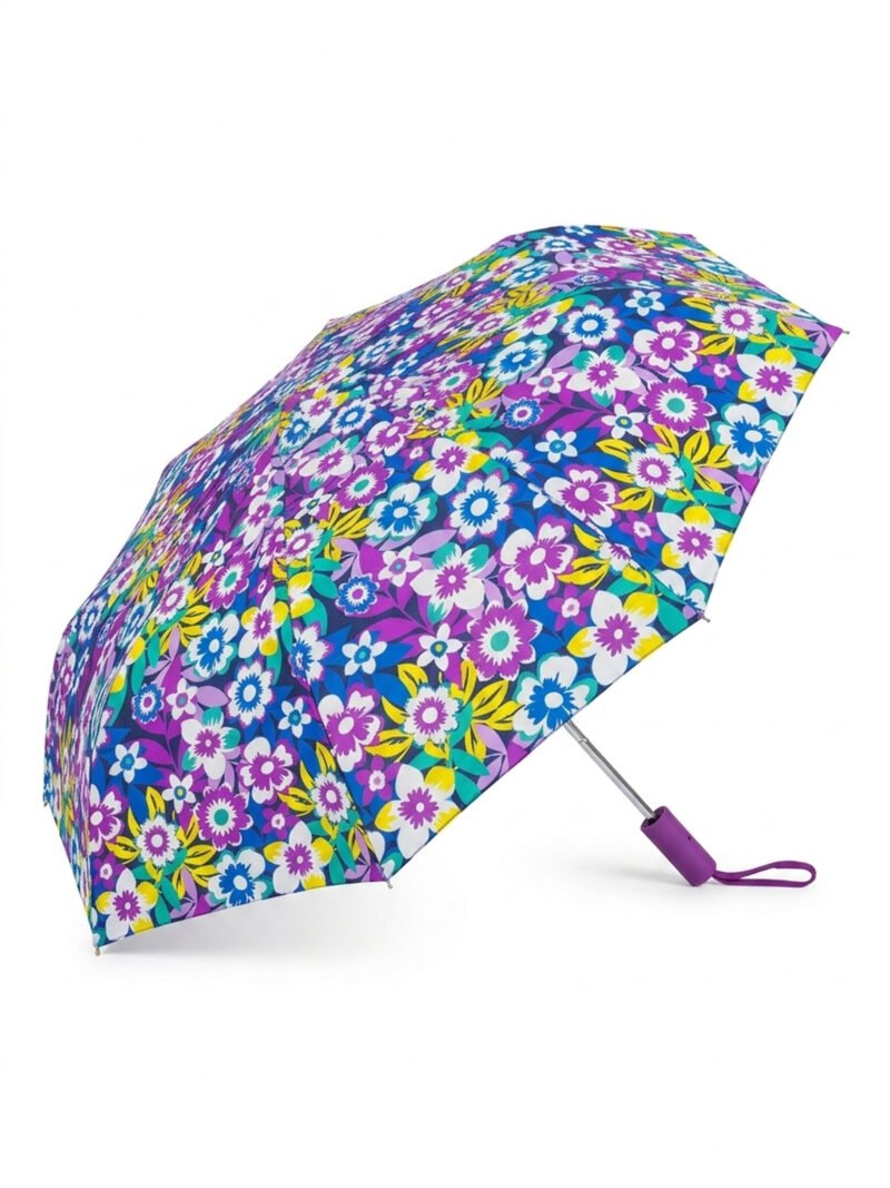 Jainsons Bloom X4 Umbrella | 2 Fold Umbrella | Silver Print | Flora 6