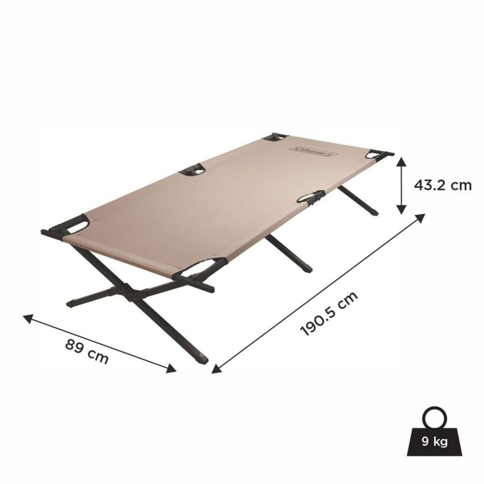Coleman Trailhead 2 Cot | Foldable | Strong Oxford Metti Fabric - Image 2