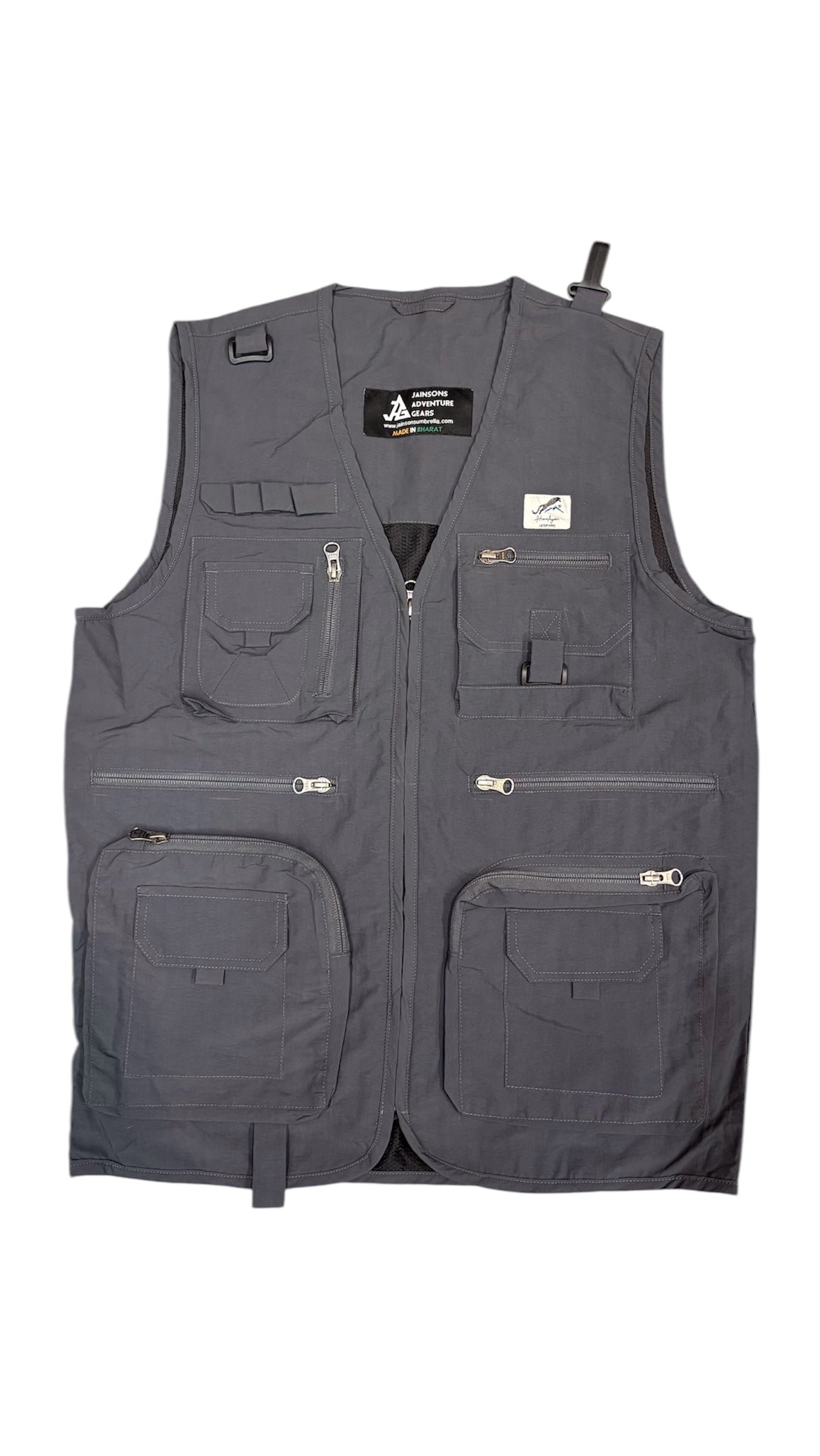 Himalayan Leopard Kaziranga Series Multi-Pocket Jacket | Safari Jacket | 9 Pockets | Unisex | Travellers Jacket | Vest