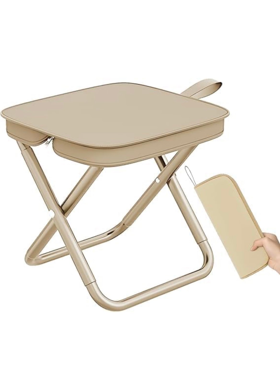 JAG|Folding Stool – Mini Outdoor Camping Chair | Portable Lightweight Foldable Stool with Carry Bag | Durable Slacker Seat for Fishing, Hunting, Travel, Hiking & Picnics