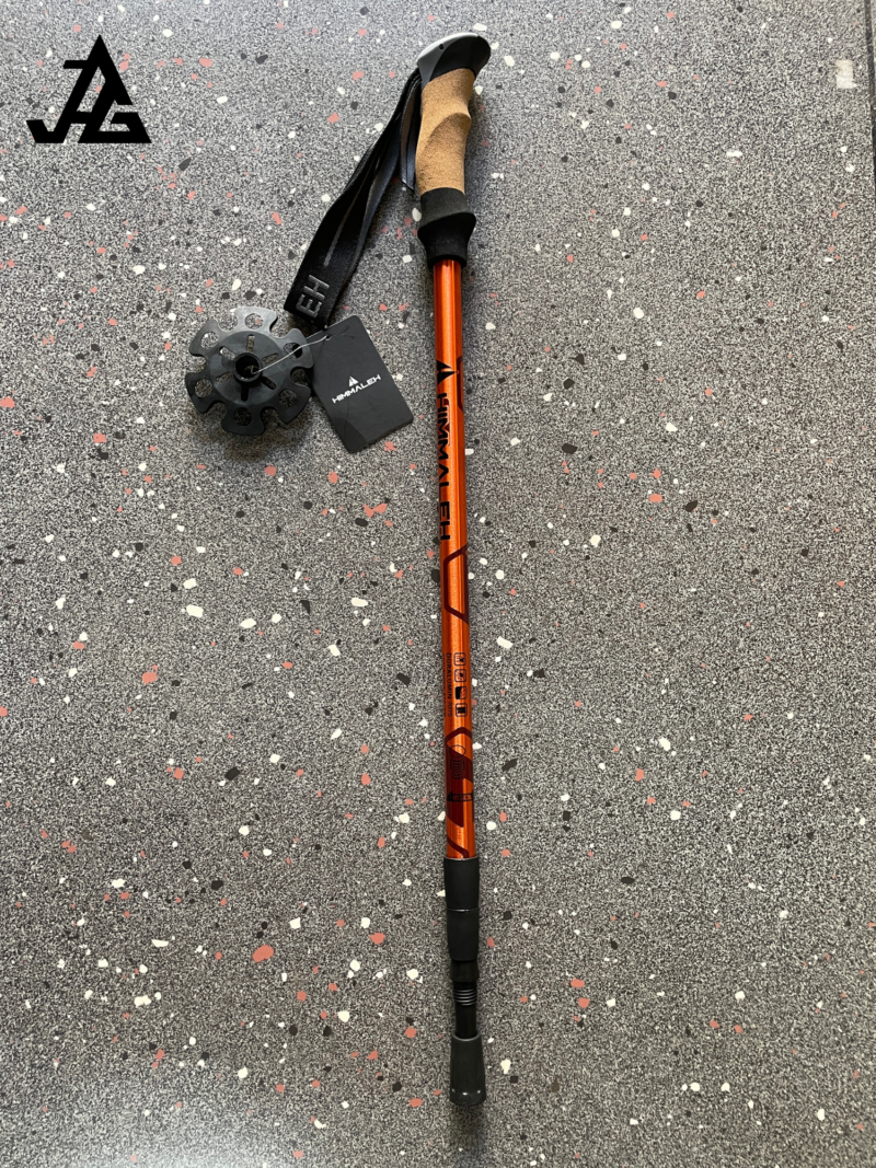 JAG 3 Section 7075 Grade Duralumin Shock Absorbing Hiking Pole | Spring Mechanism | Trekking Pole | Hiking Pole | Cork Handle