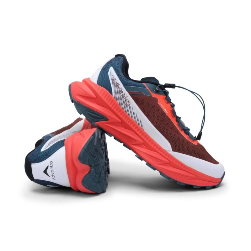 Men Trail Running Ultra Grip Lightweight Sports Shoes (TR2012) Orange-Red