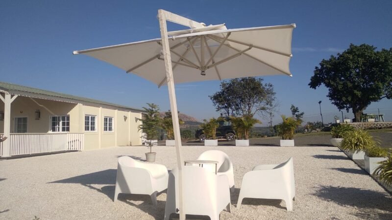 Jainsons Premium Luxury Umbrellas | Side Pole Design | Proudly Made In Bharat | 1 Year Warranty  | Square Umbrellas