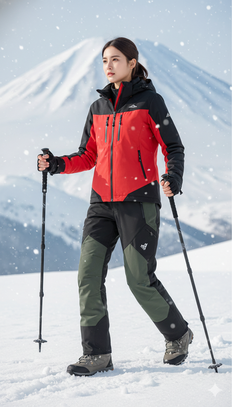 JAG Mt. Kailash Series Trekking & Hiking Pants | Snow Proof | Fleece Inside | Unisex Design | Bonded Fleeced Fabric | Snow Trekking Pants | Triple Layered Fabric | Black Olive