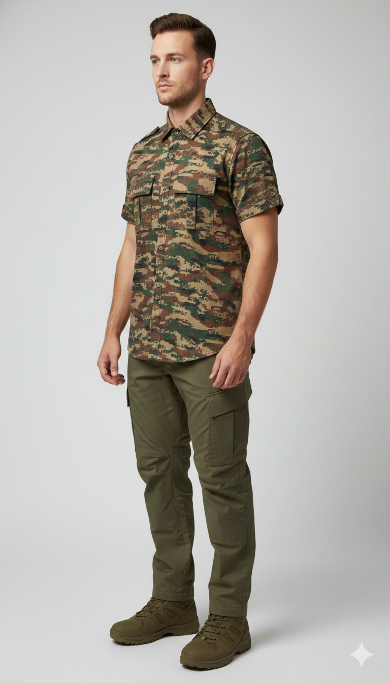 JAG Ranthambore Wildlife Shirt | Travel Shirt | Outdoor Safaris | Forest Camo
