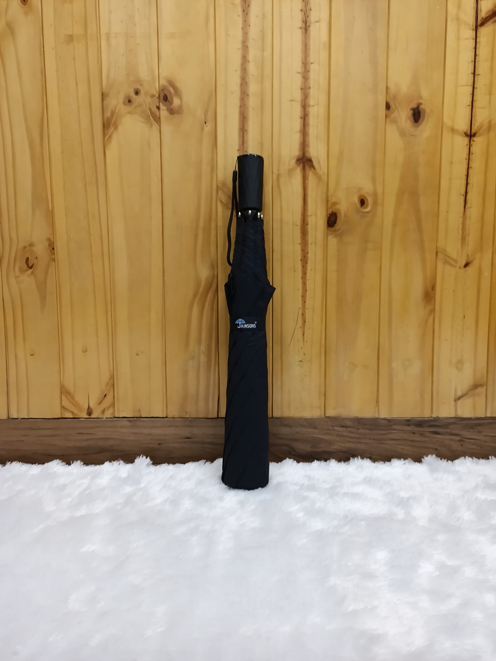Jainsons Super Jumbo Pro | Heavy Duty Umbrella | Solid Construction | 28"X8 | Jet Black