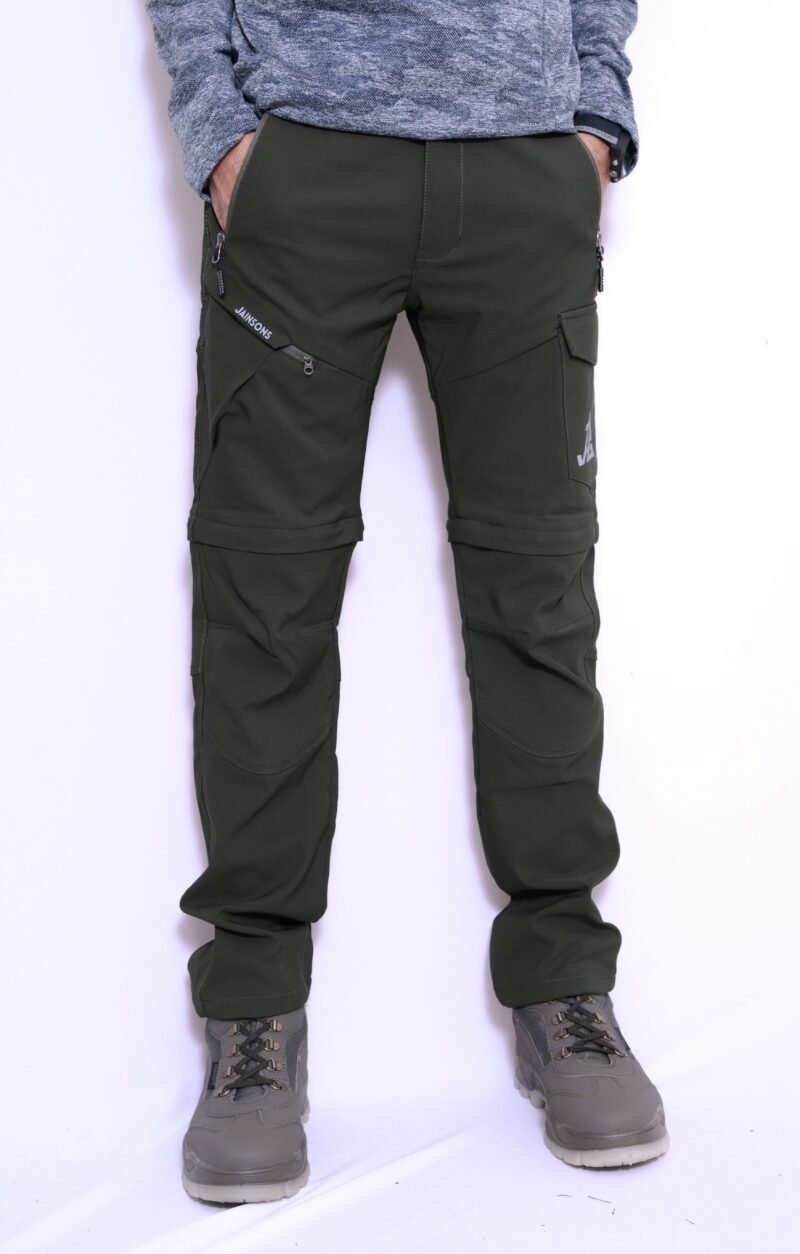JAG Discovery Series | Quick Dry Convertible Trekking, Hiking & Travel Pants | Breathable Fabric | Stretchable Fabric | Unisex Design | Jet Black