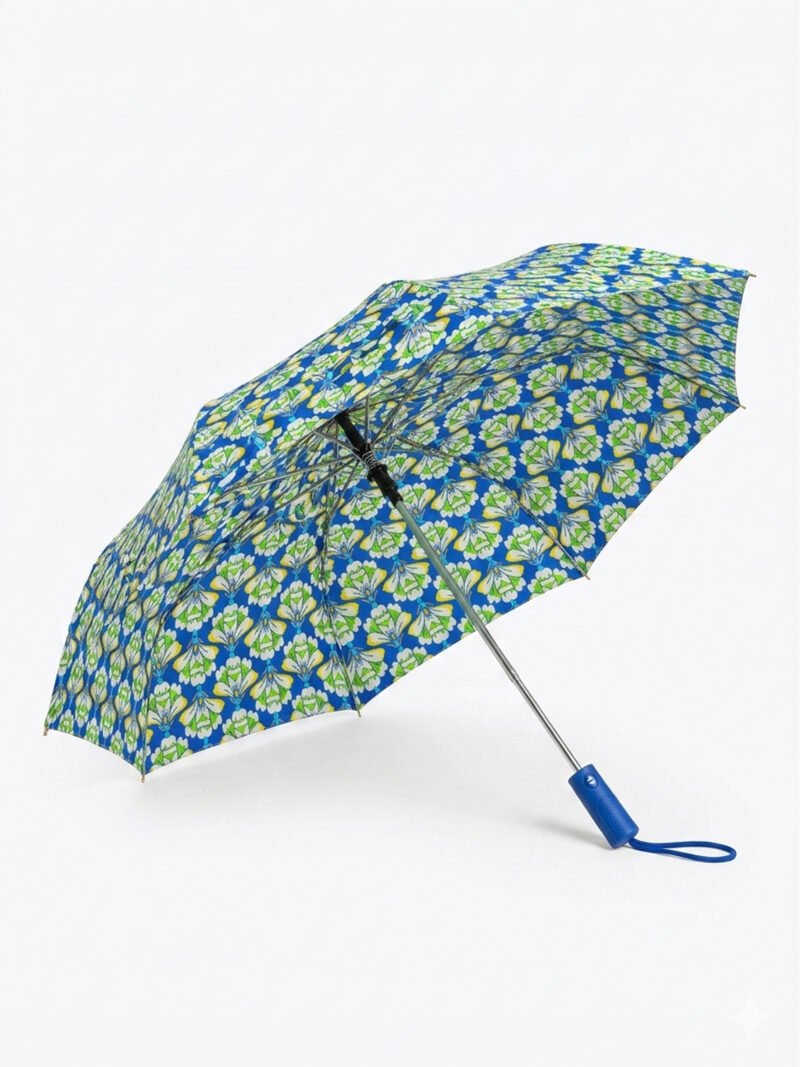 Jainsons Bloom X4 Umbrella | 2 Fold Umbrella | Silver Print | Flora 9