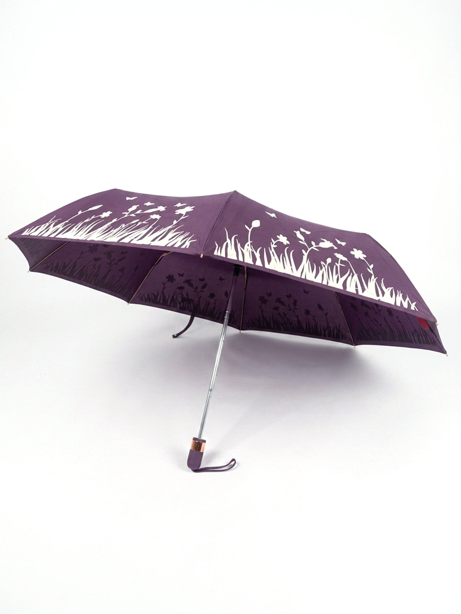 Jainsons Aurora X5 Umbrella | 3 Fold Umbrella | Magic Print | Purple - Image 2