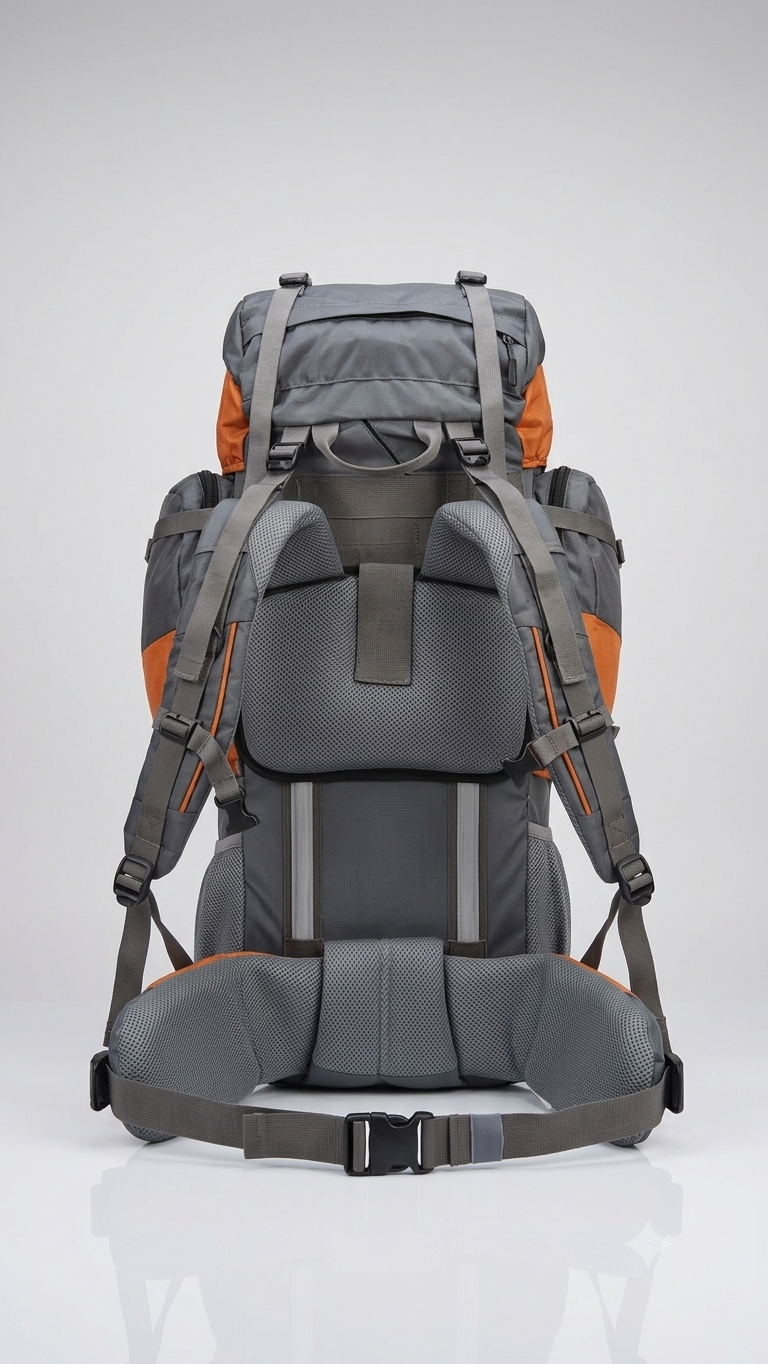 JAG Himalay 63L Metal Frame Rucksack with Rain Cover for Trekking & Travel | Front Opening | Laptop Sleeve | Men & Women | 3 Year Warranty | 63 Litre - Image 4