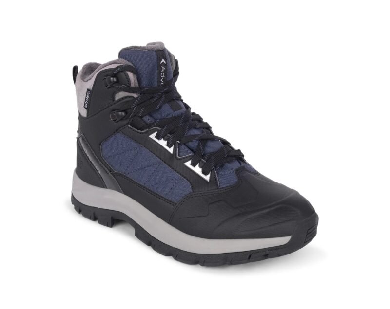 Adventra Men Waterproof Mid-Top Hiking Shoes with 3M Insulation (WH1104) Dark Blue