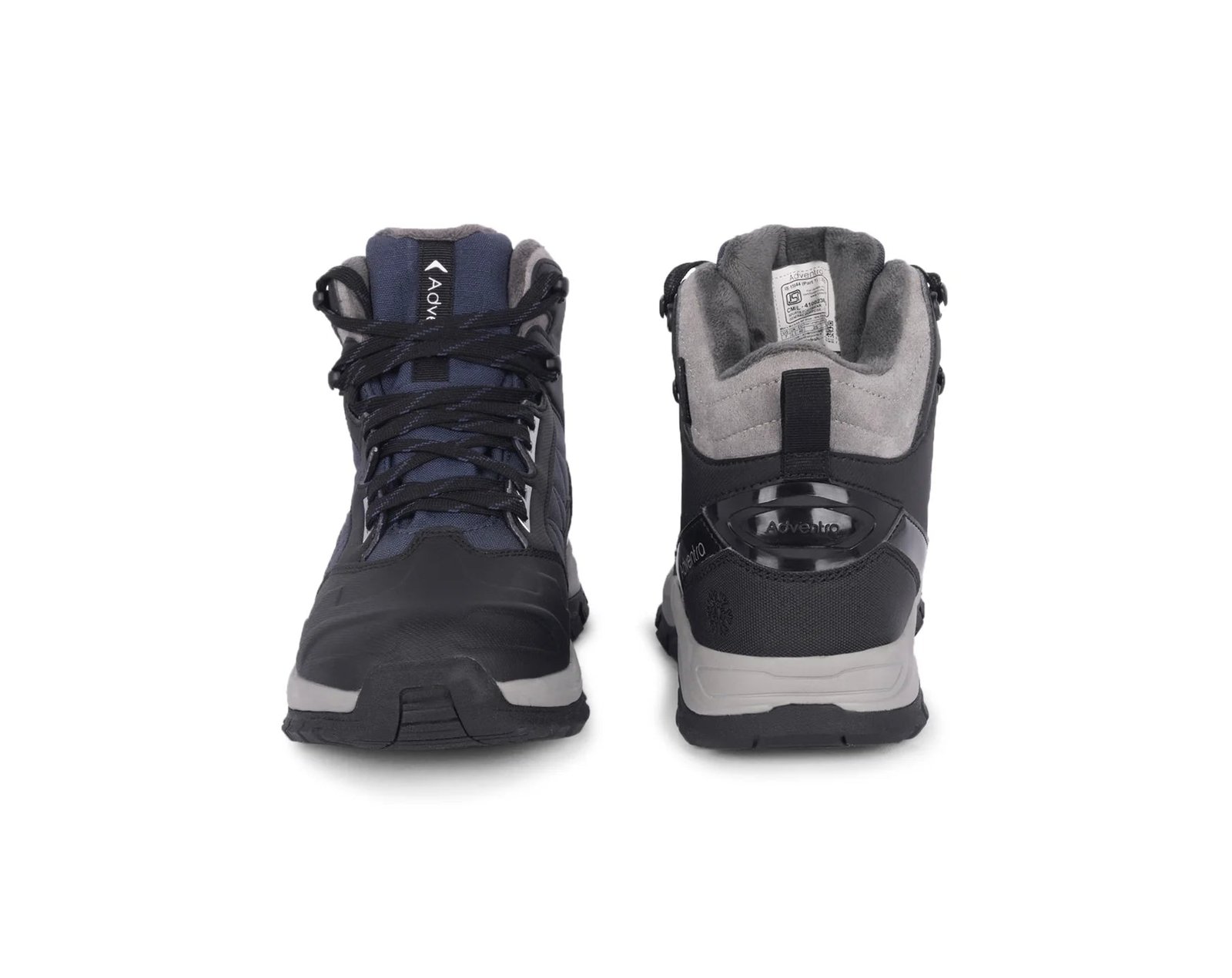 Adventra Men Waterproof Mid-Top Hiking Shoes with 3M Insulation (WH1104) Dark Blue - Image 2
