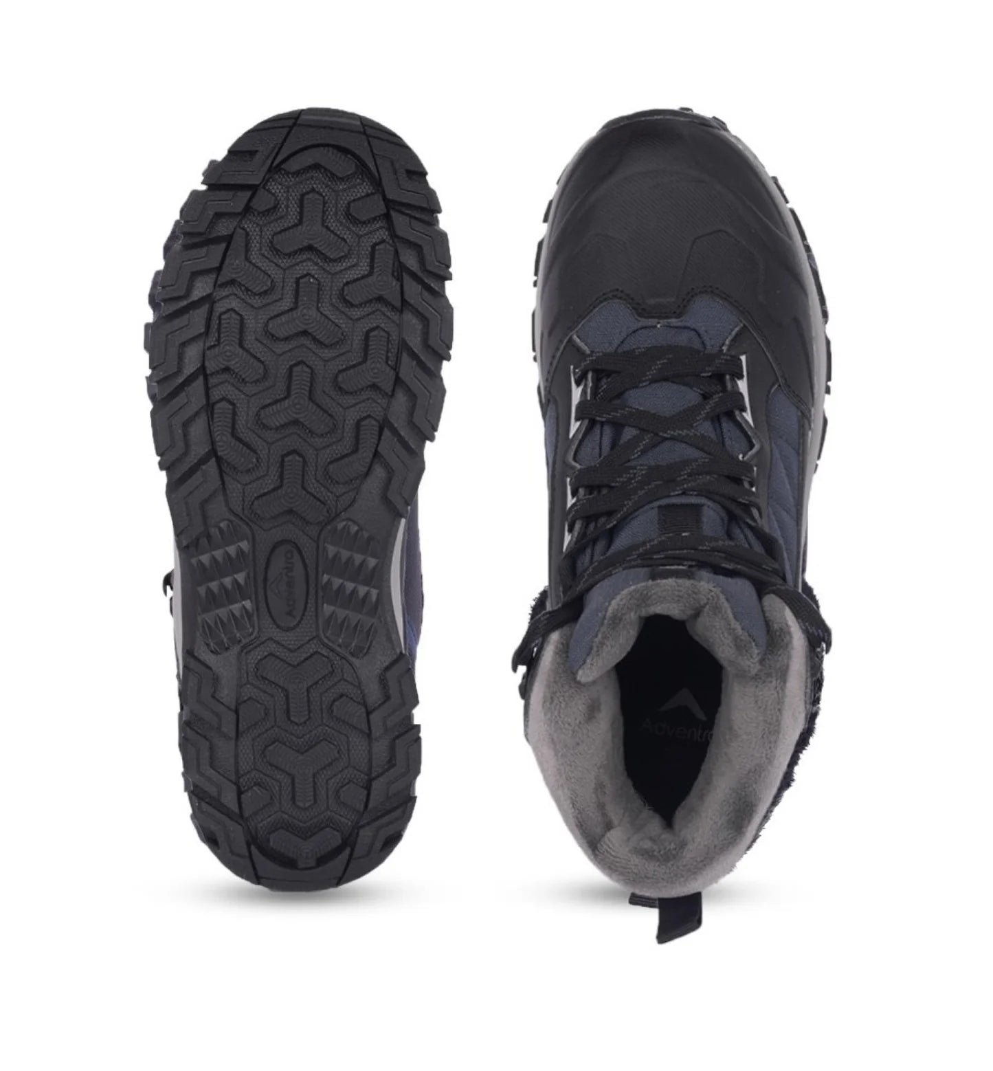 Adventra Men Waterproof Mid-Top Hiking Shoes with 3M Insulation (WH1104) Dark Blue - Image 4