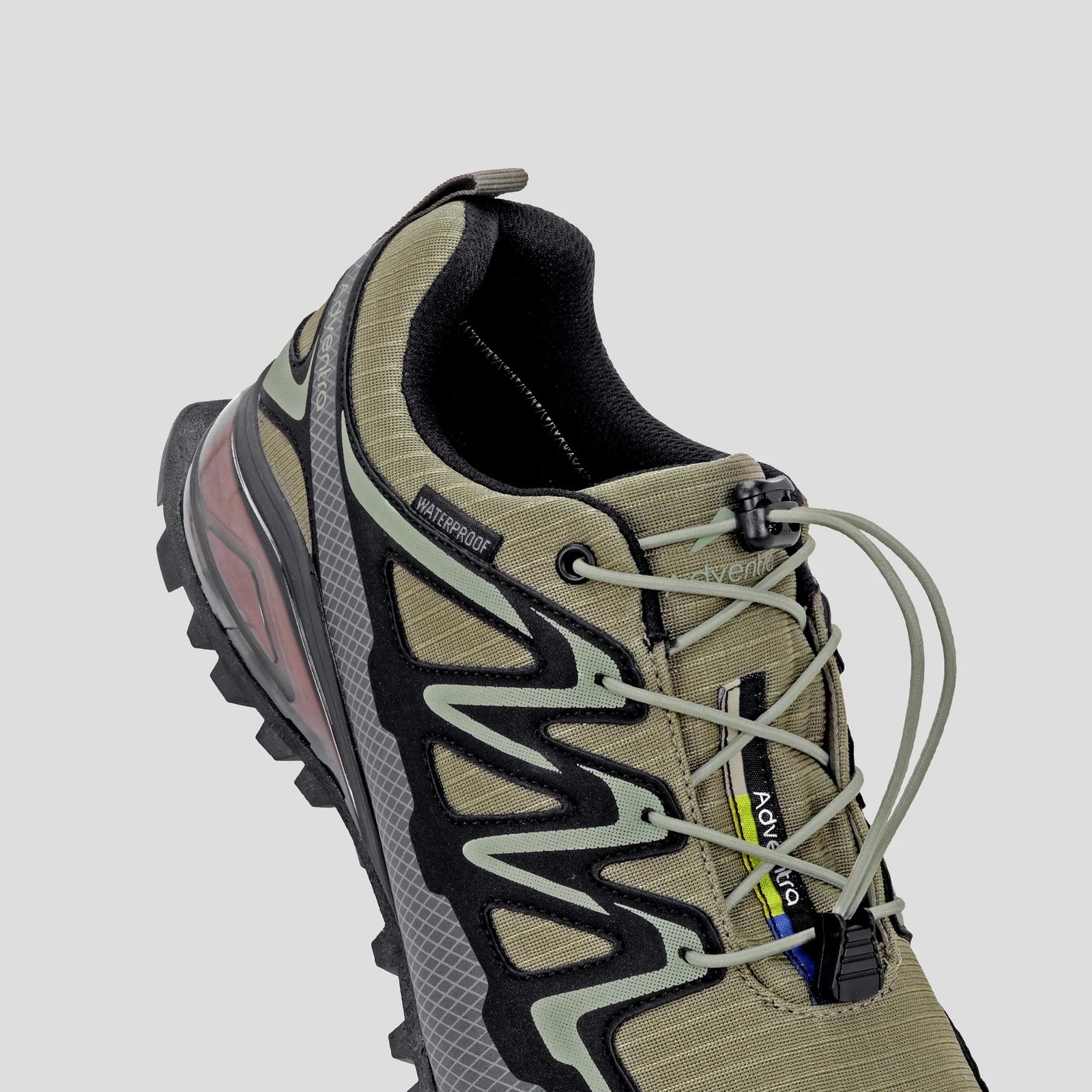 Adventra Men Waterproof Low Ankle Hiking Shoes with Anti Slip Grip & EVA Cushion - Image 3
