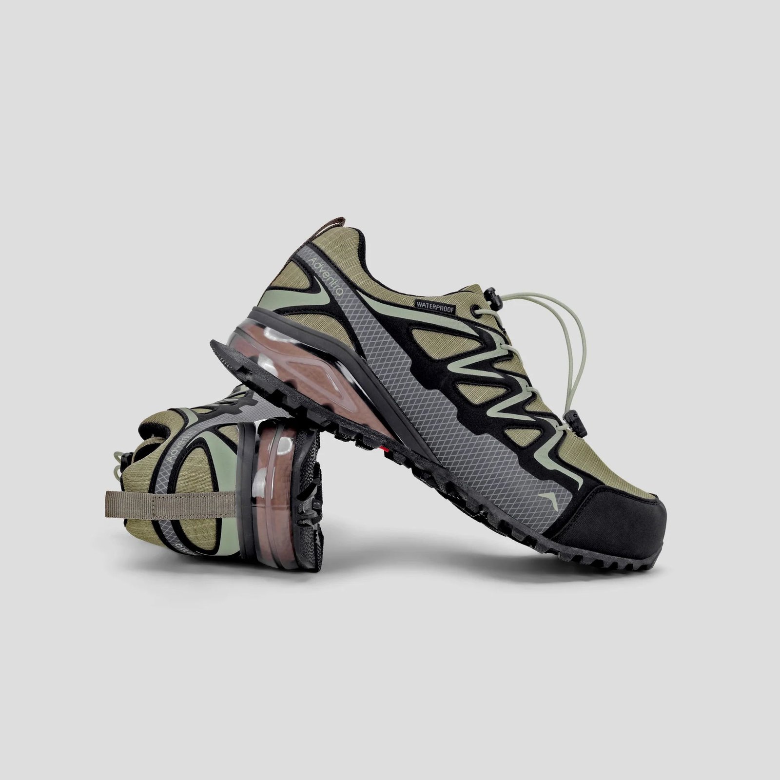 Adventra Men Waterproof Low Ankle Hiking Shoes with Anti Slip Grip & EVA Cushion - Image 5