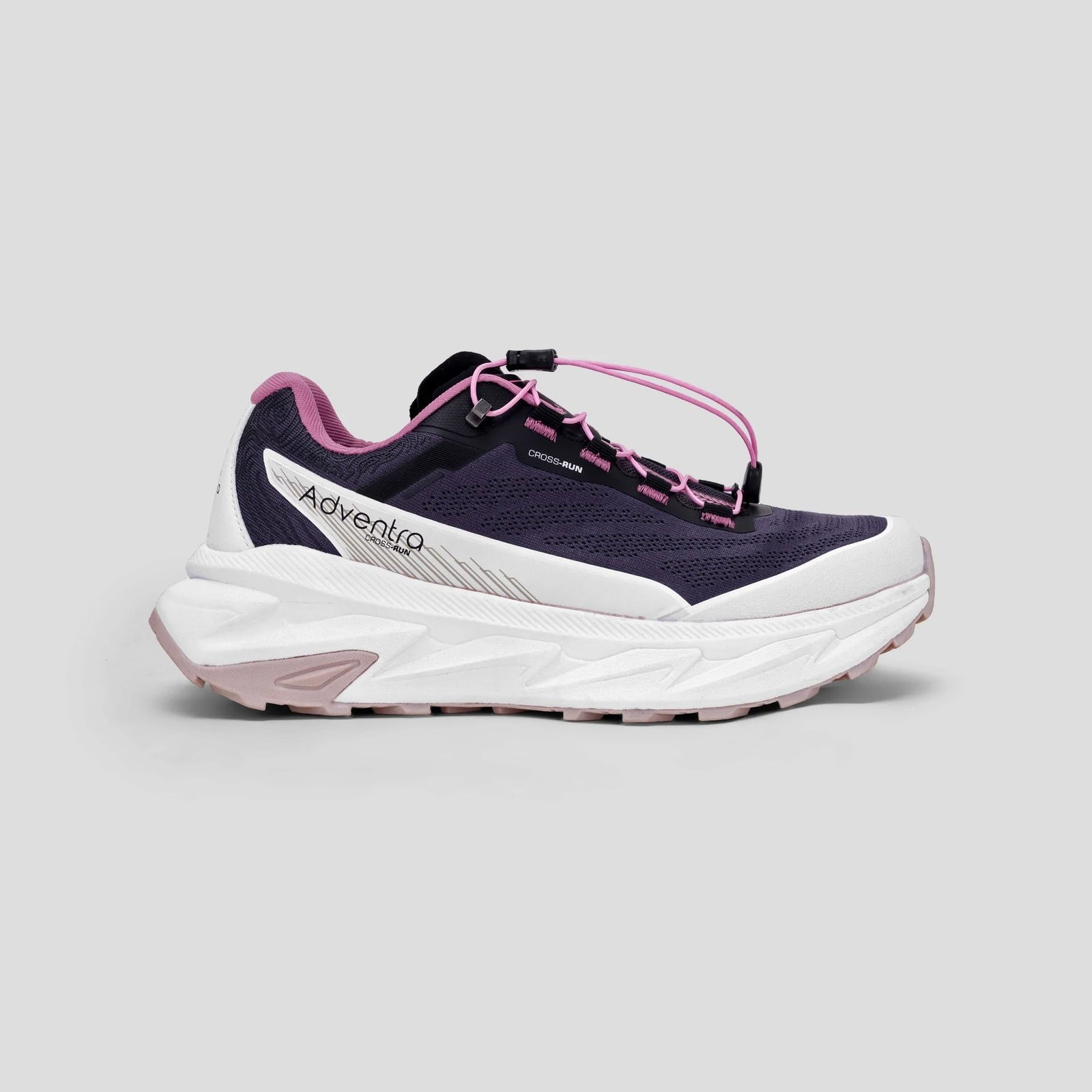 Adventra Women Trail Running Ultra Grip Lightweight Sports Shoes (TR2012) Grey-Pink - Image 3