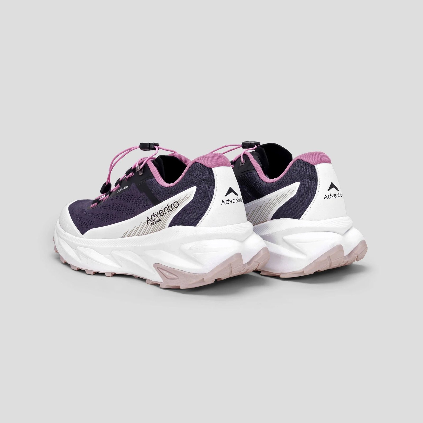 Adventra Women Trail Running Ultra Grip Lightweight Sports Shoes (TR2012) Grey-Pink - Image 2