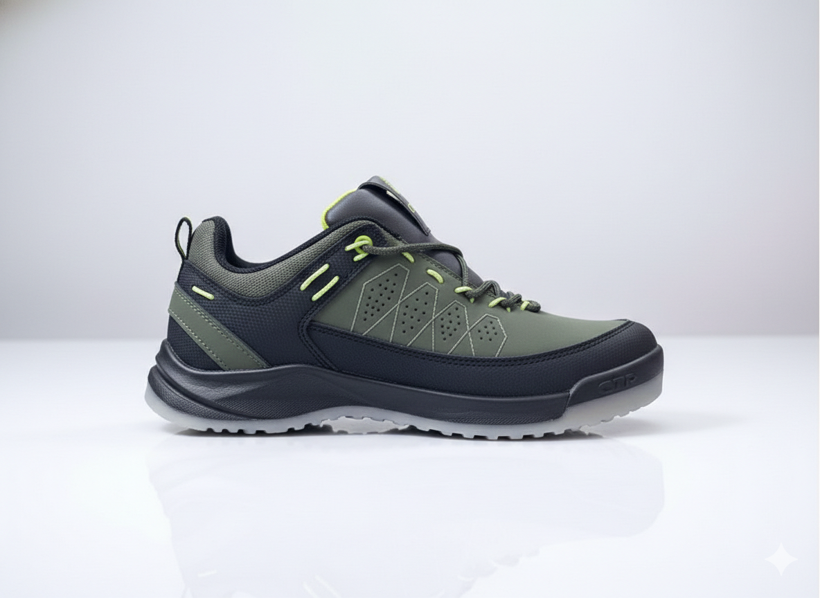 Coasters CTR SHERPA-1 Ultra Lightweight Water-Repellent Trekking & Hiking Shoes – Anti-Skid Grip, All-Terrain Outdoor Footwear Avocado Green - Image 2