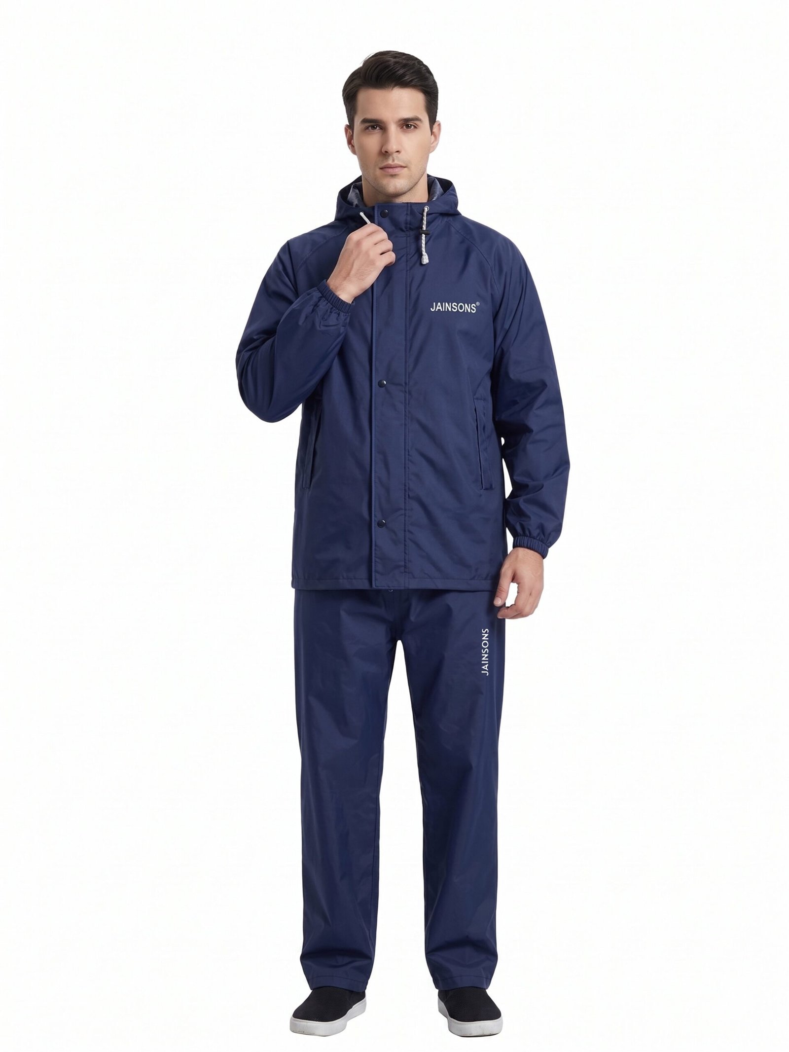 Jainsons Men's Rio Safari Raincoat Set | Navy Blue | Poly Micro Seam Sealed | 3000MM Waterproof Tested