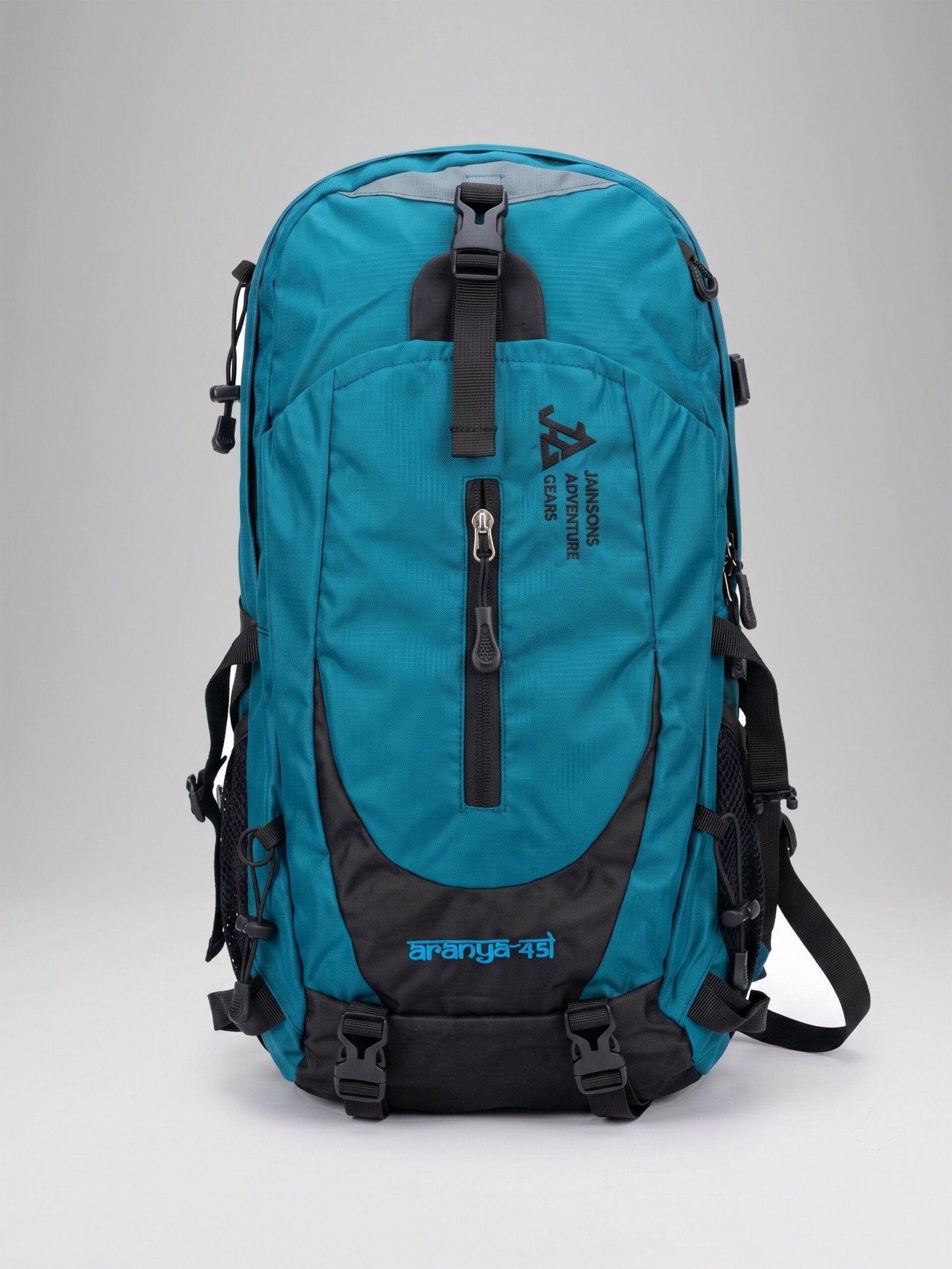 JAG Aranya 45L Alpine Backpack | Air Flow Back Support | Twin Aluminium Rods + Mesh | Glacier Blue - Image 2