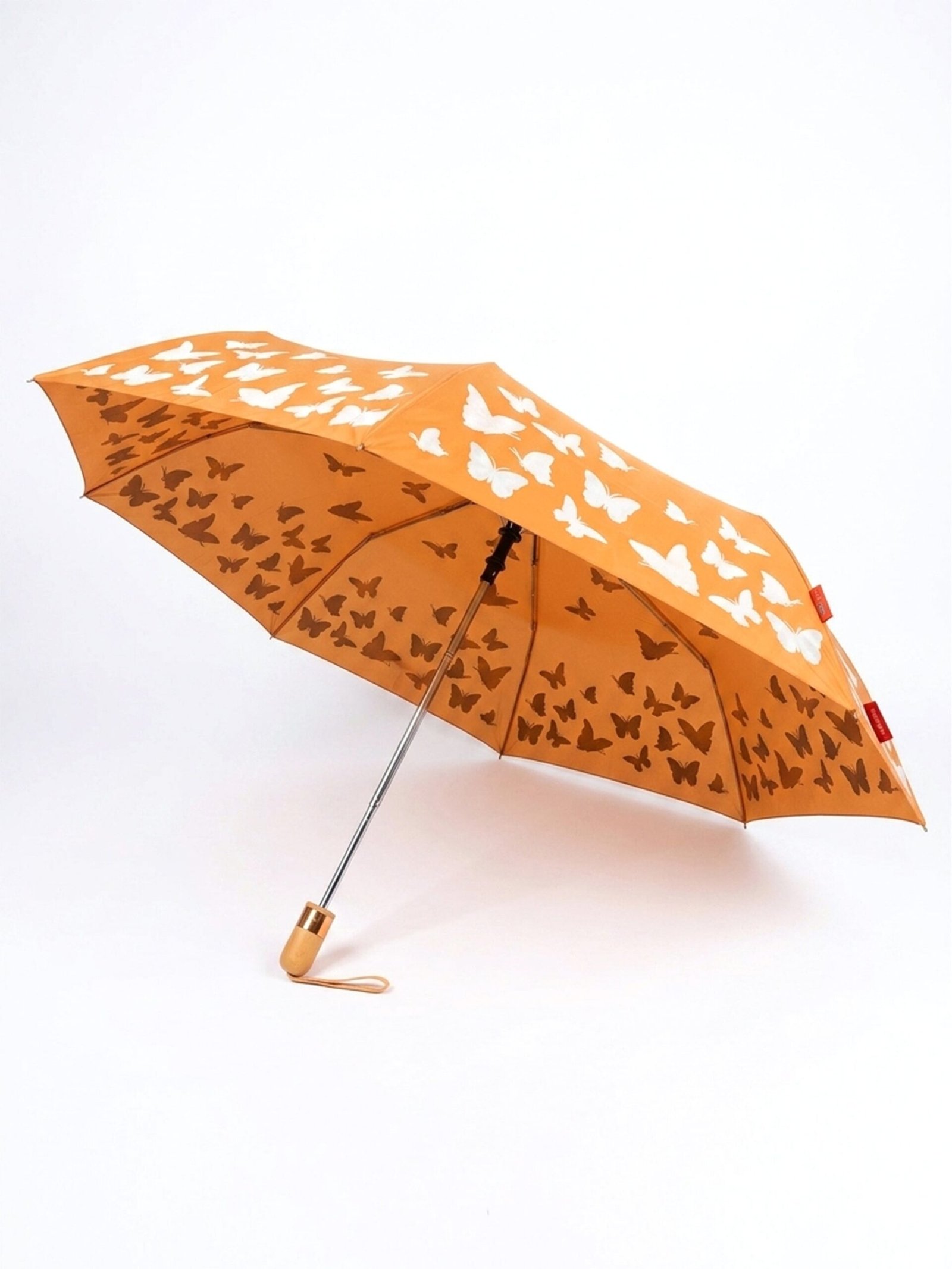 Jainsons Aurora X5 Umbrella | 3 Fold Umbrella | Magic Print | Orange