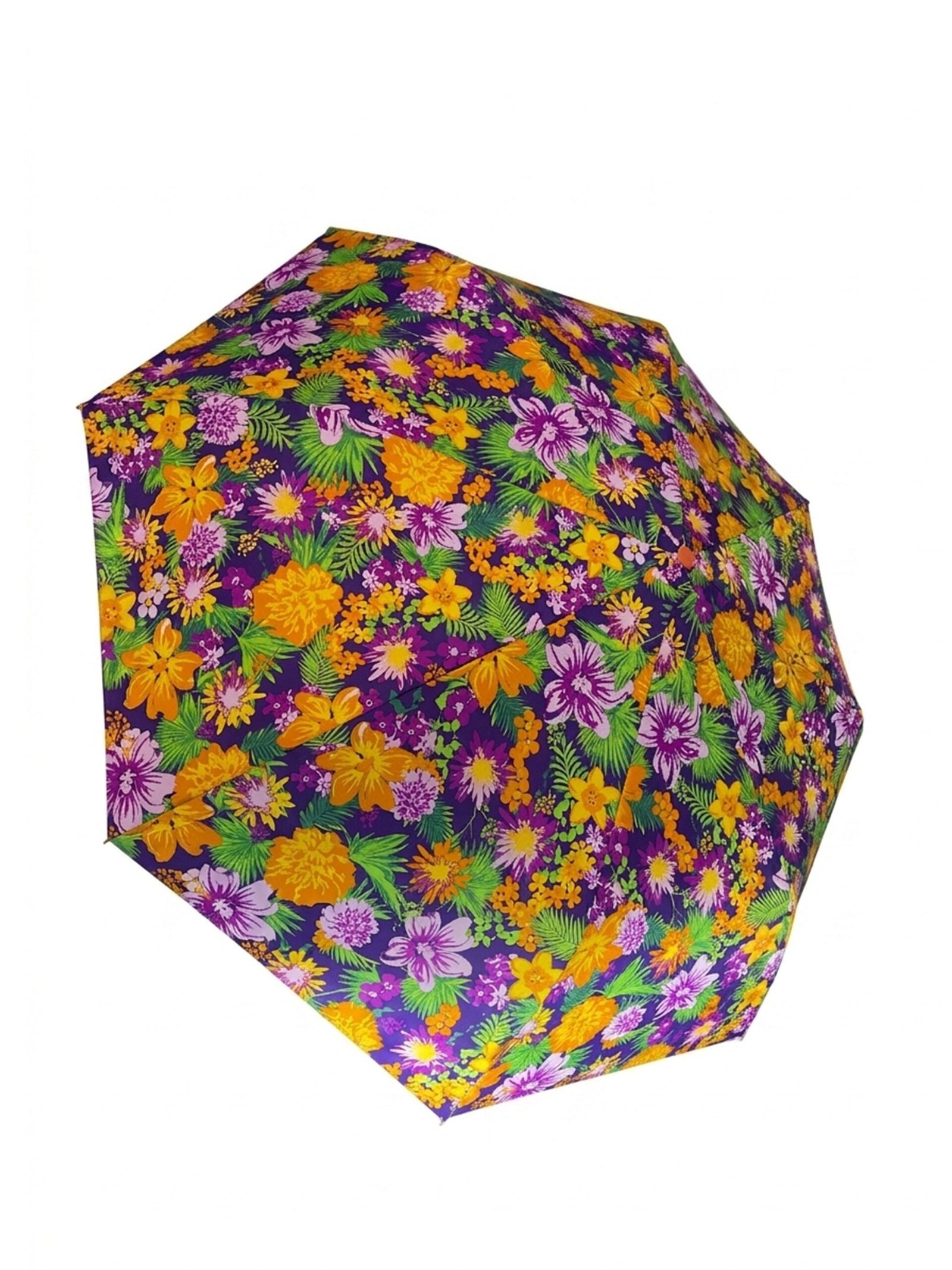 Jainsons Bloom X4 Umbrella | 2 Fold Umbrella | Silver Print | Flora 4 - Image 4