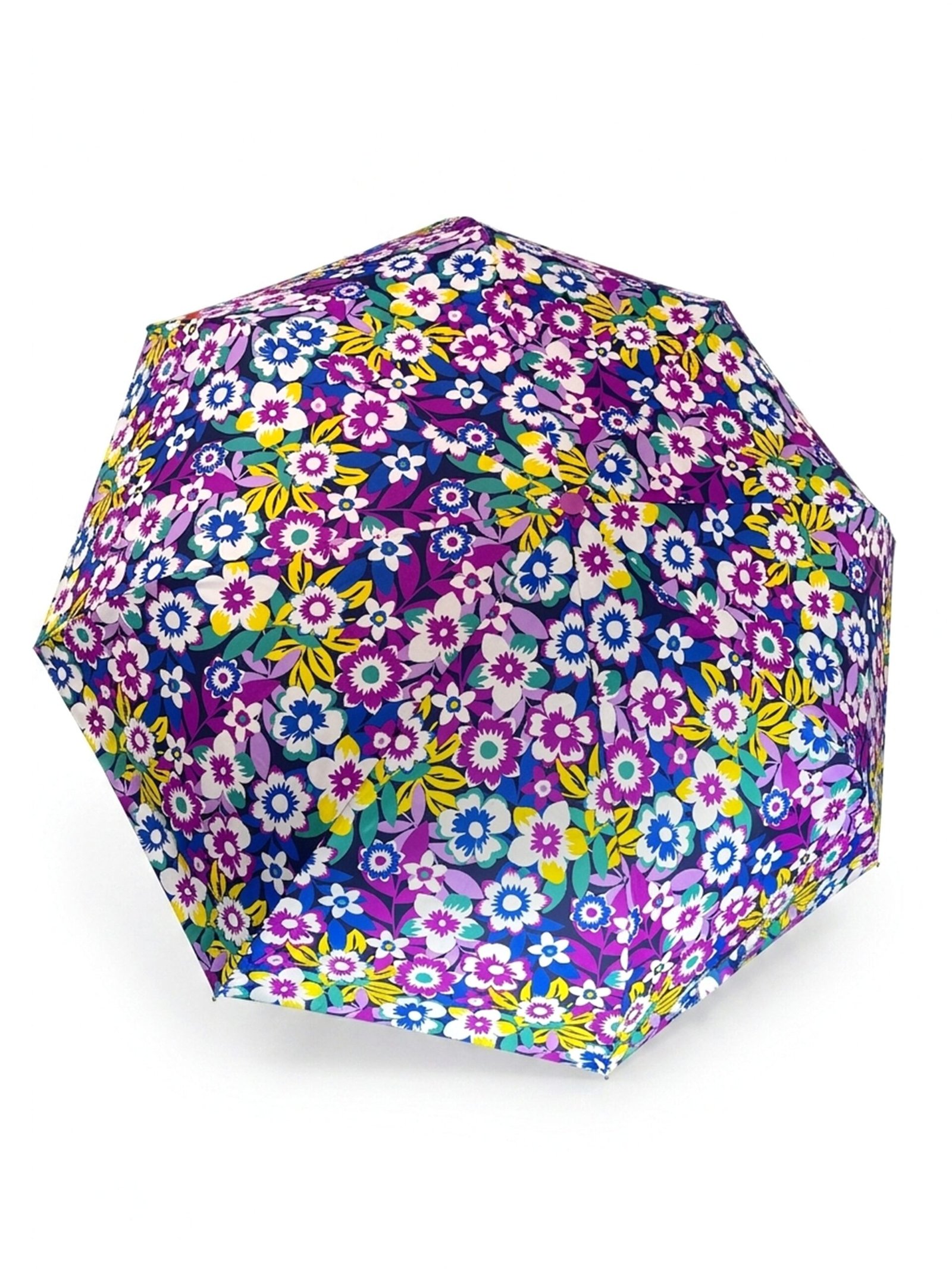 Jainsons Bloom X4 Umbrella | 2 Fold Umbrella | Silver Print | Flora 6 - Image 4