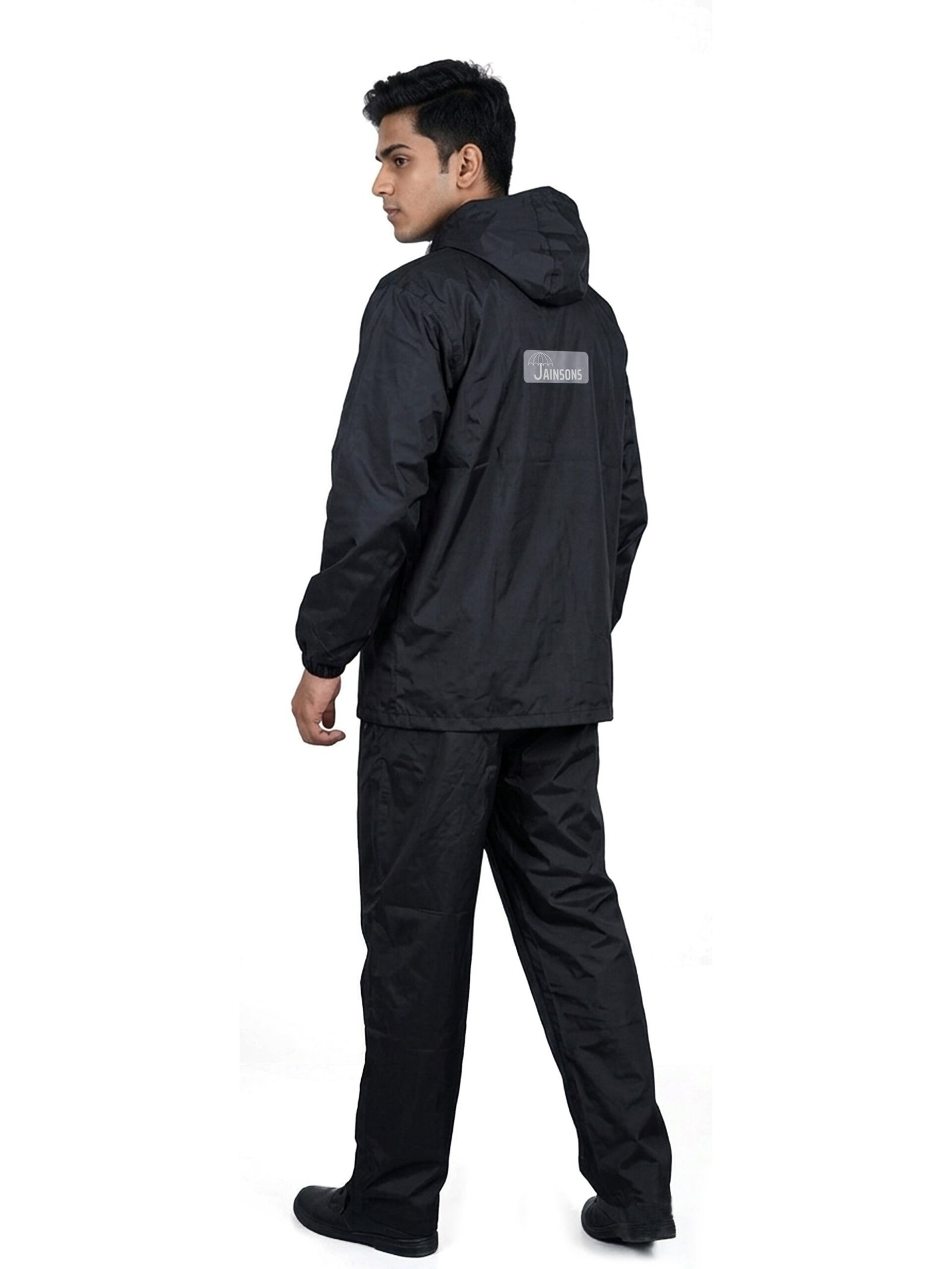 Jainsons Men's Rio Safari Raincoat Set | Black & Yellow | Poly Micro Seam Sealed | 3000MM Waterproof Tested - Image 2
