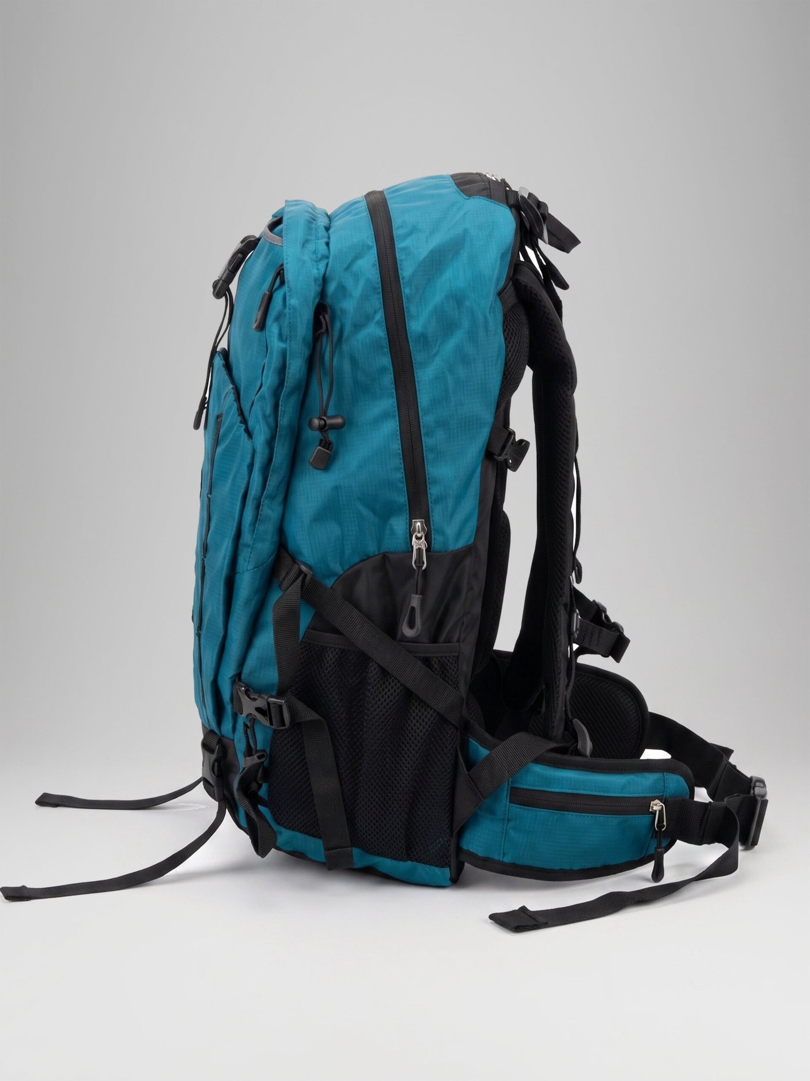 JAG Aranya 45L Alpine Backpack | Air Flow Back Support | Twin Aluminium Rods + Mesh | Glacier Blue - Image 4