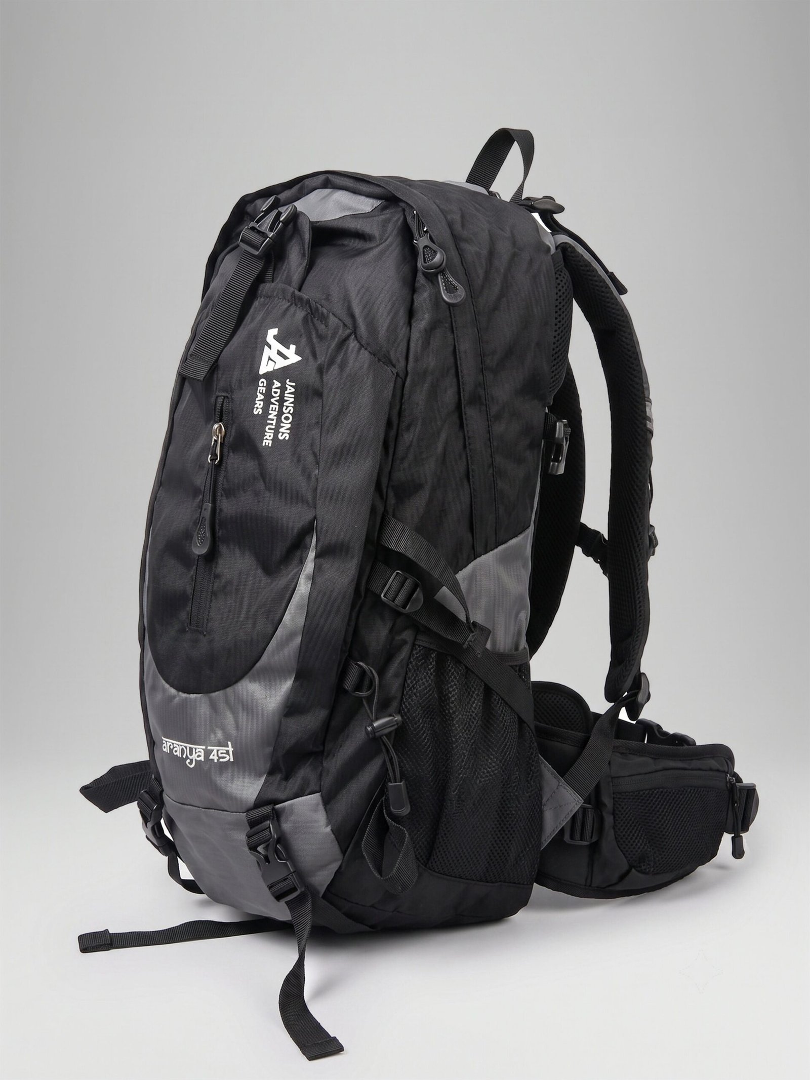 JAG Aranya 45L Alpine Backpack | Air Flow Back Support | Twin Aluminium Rods + Mesh | Granite Peak - Image 2