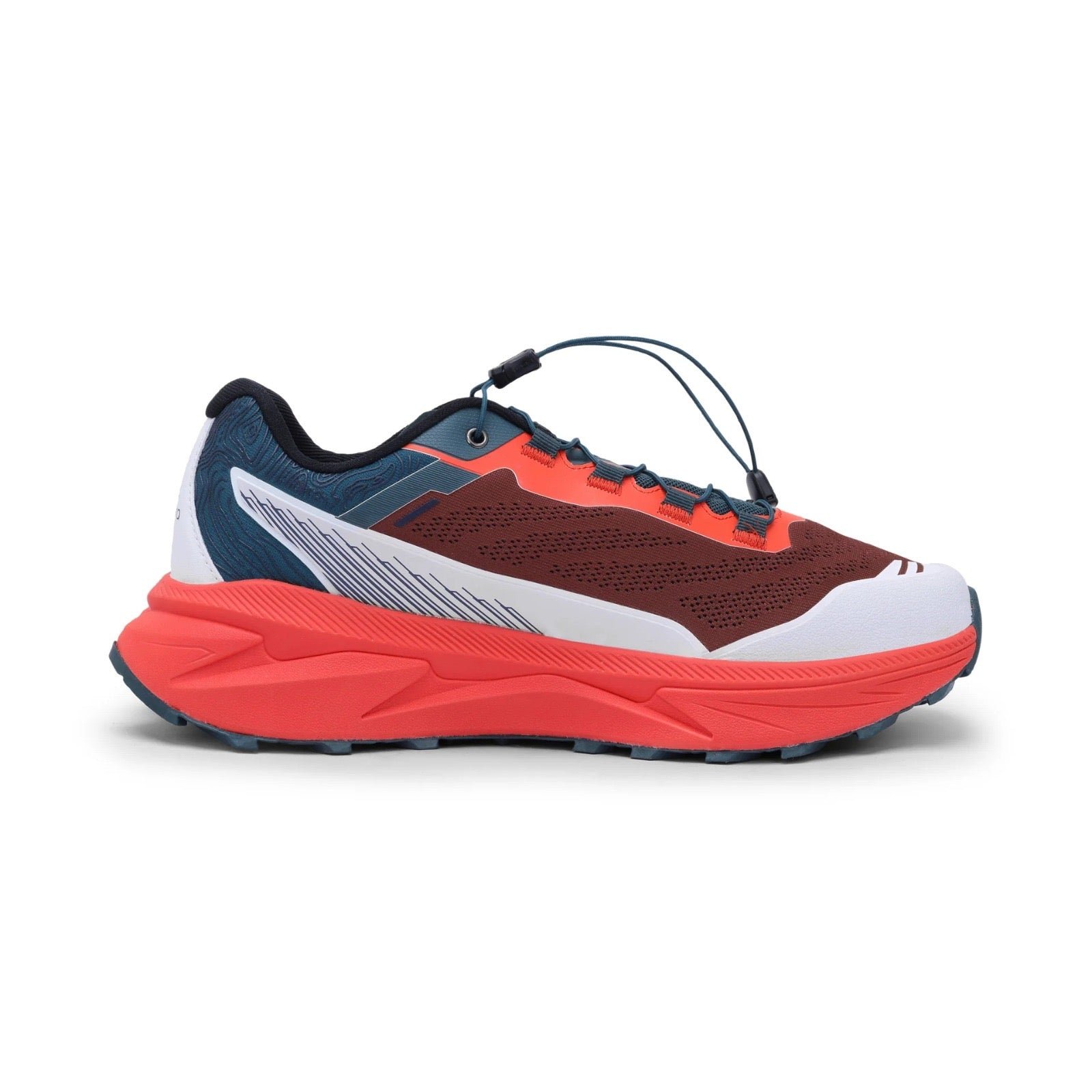 Men Trail Running Ultra Grip Lightweight Sports Shoes (TR2012) Orange-Red - Image 2