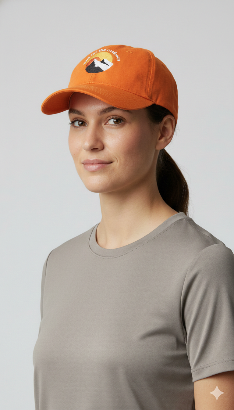 JAG Meru Travel & Hiking Cap | Love For The Outdoors | Limited Edition | Cosmic Orange