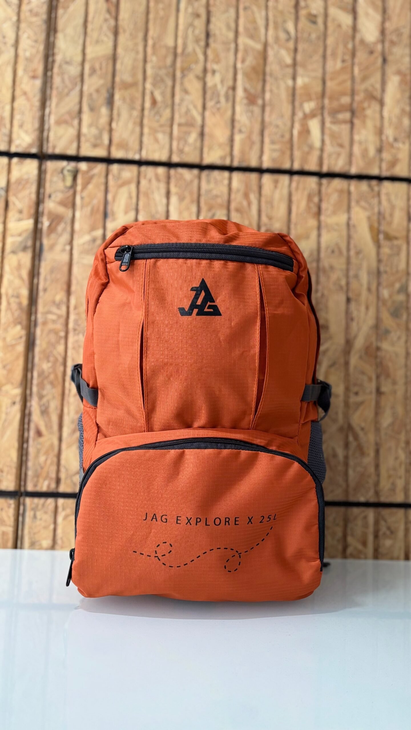 JAG Explore X 25L Self Foldable Daypack | Backpack and Day Bag for Hiking and Day Trips | Orange - Image 3