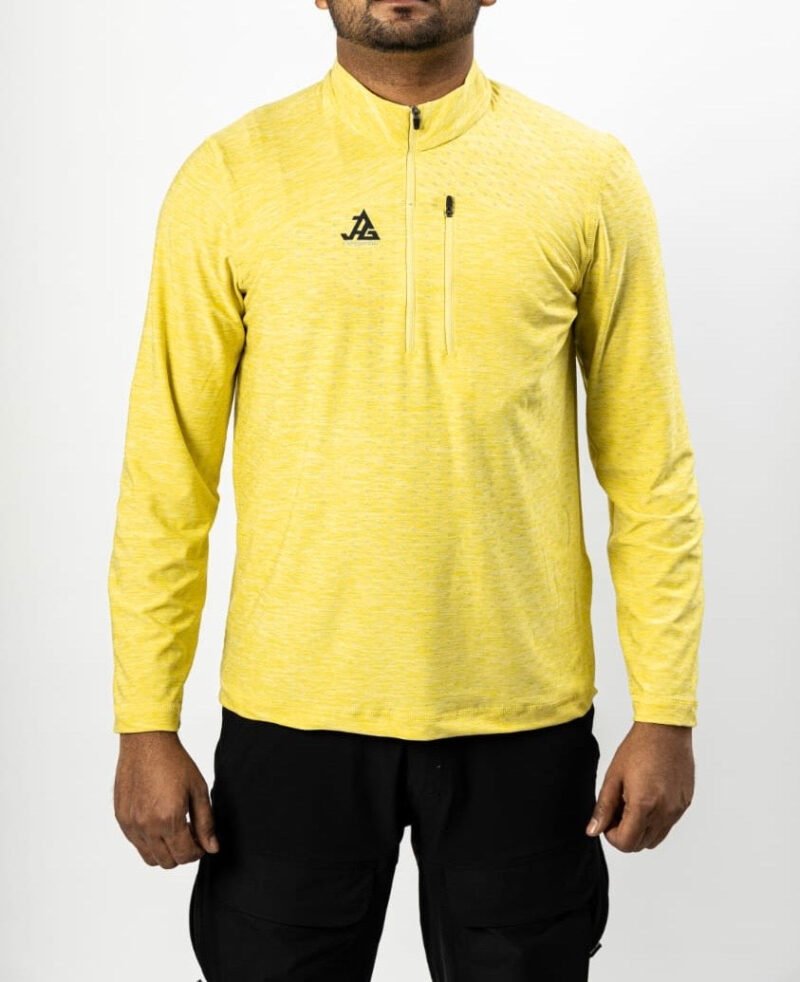 JAG Summit Seeker Series Full Sleeves Tshirt | UPF 50+ Protection | Hiking Tshirt | Trekking Tshirt | Sunlight Yellow