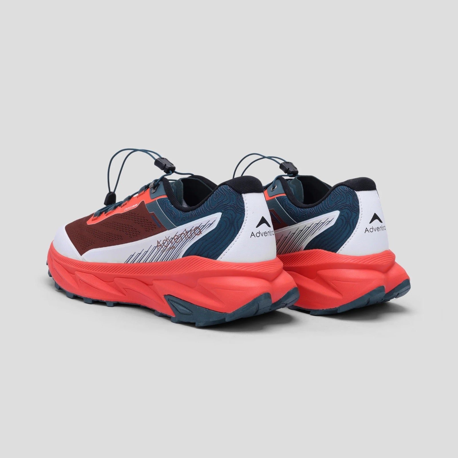 Men Trail Running Ultra Grip Lightweight Sports Shoes (TR2012) Orange-Red - Image 4