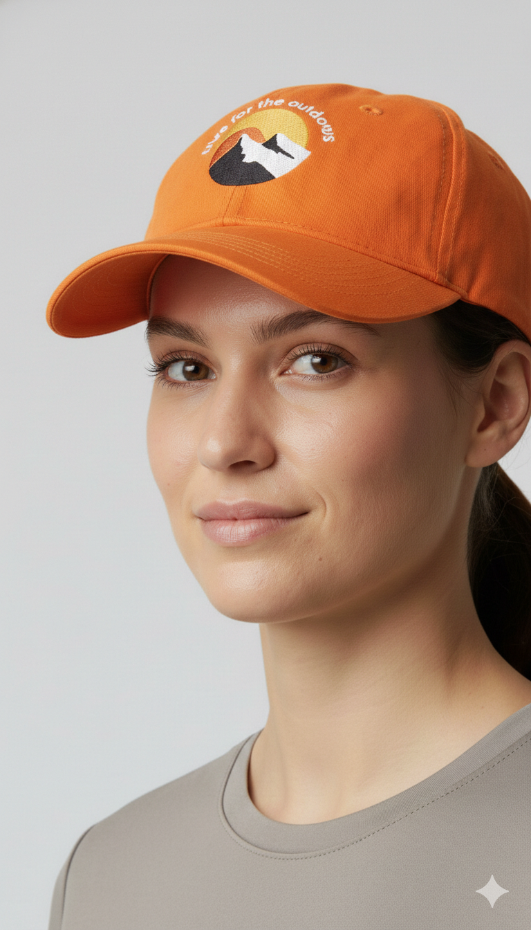 JAG Meru Travel & Hiking Cap | Love For The Outdoors | Limited Edition | Cosmic Orange - Image 2
