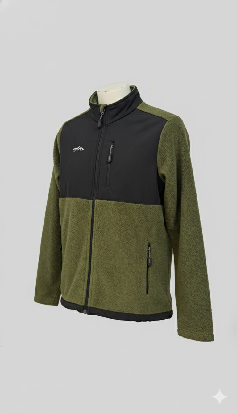 JAG Anti-Pilling Fleece Winter Jacket and Windcheater | Forest - Image 2