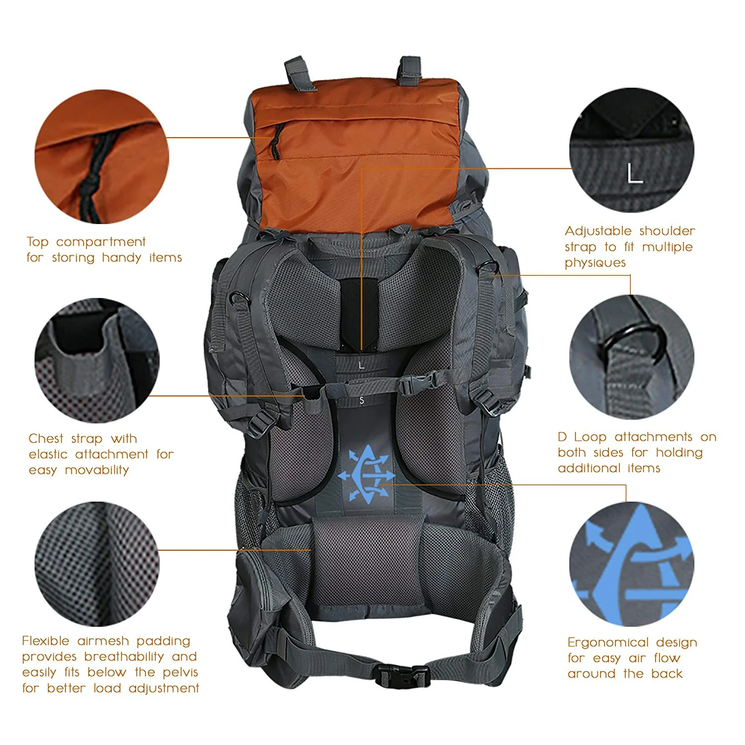 Tripole Walker 55 Litre - Trekking and Backpacking - Image 5