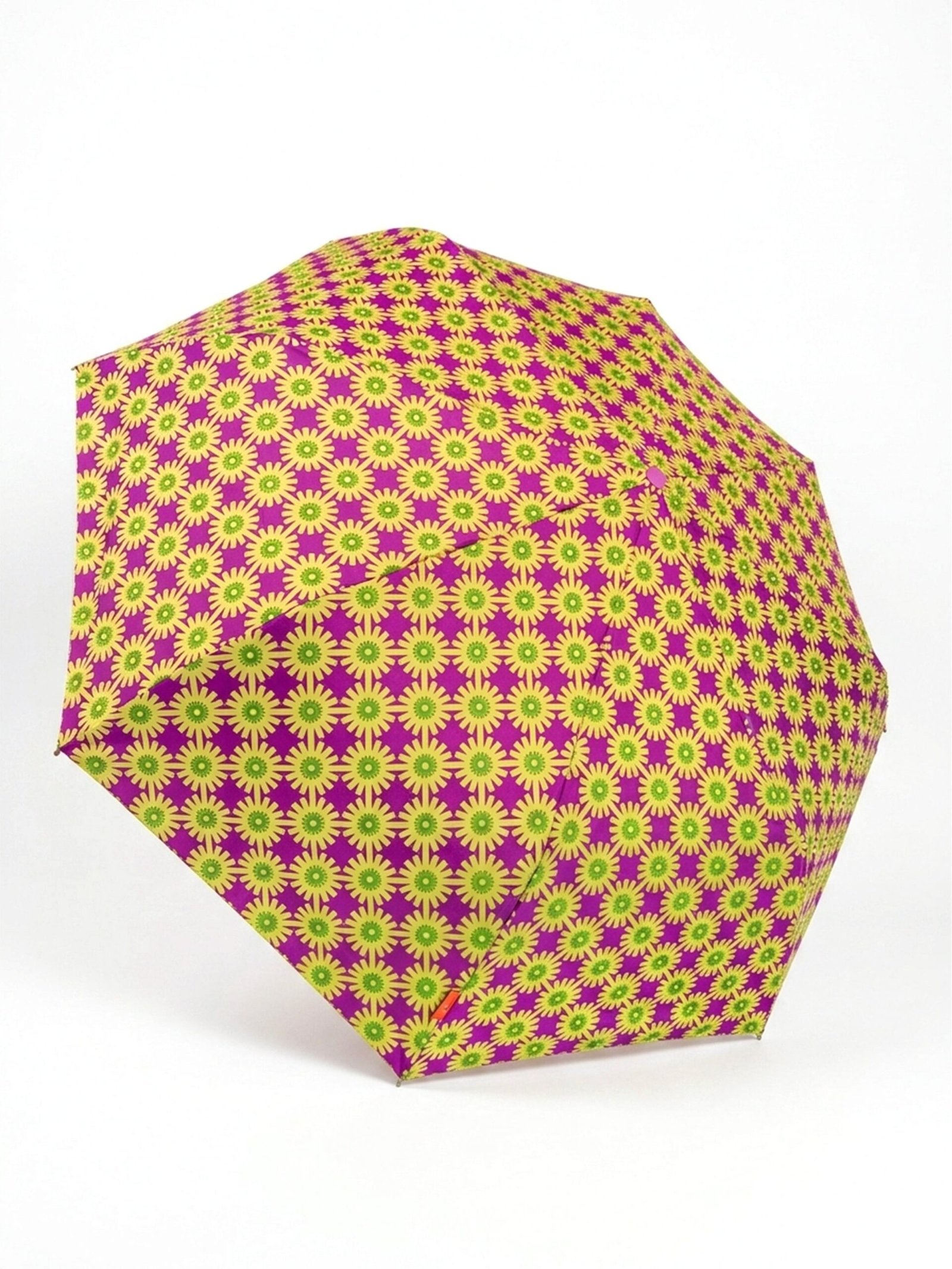 Jainsons Bloom X4 Umbrella | 2 Fold Umbrella | Silver Print | Flora 3 - Image 2